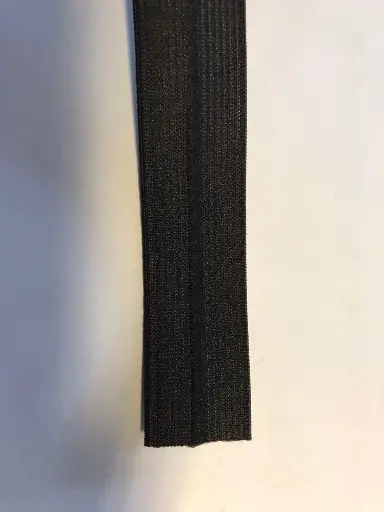 [7012] Scharf | Gummiband | Center Fold | 24mm| schwarz